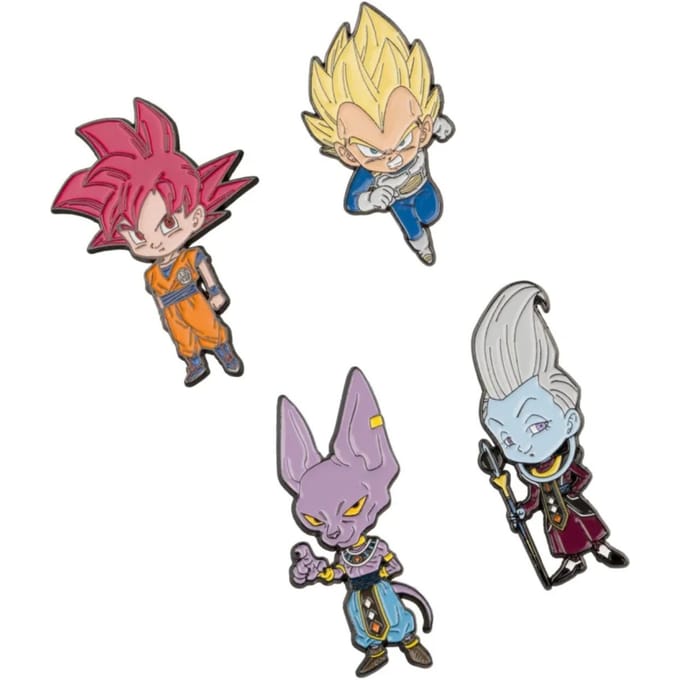 Dragon Ball Super Saga Battle Of Gods 4 Pins Set