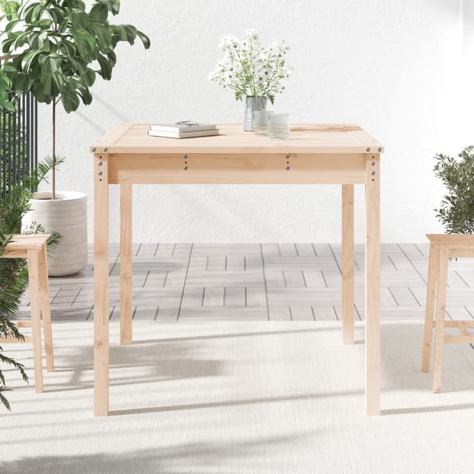 vidaXL - Tuintafel - 82,5x82,5x76 - cm - massief - grenenhout
