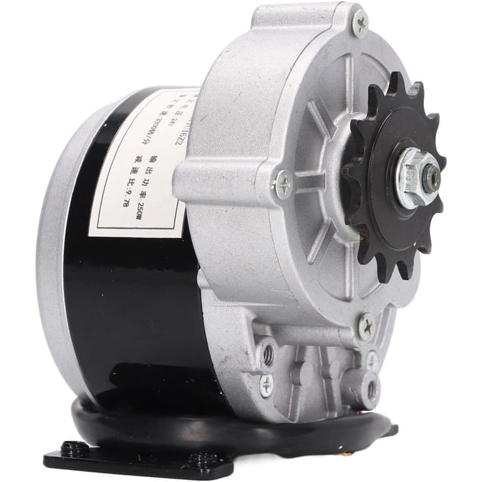 DC Geborstelde Motor 24V 250W 13 Tanden Vertraging DC Elektrische Borstelmotor met Basis voor Landbouwmachines