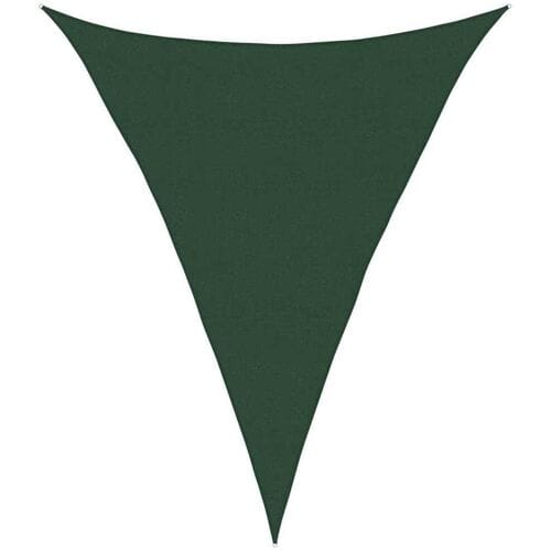vidaXL Zonnezeil 160 g/m² 5x7x7 m HDPE donkergroen