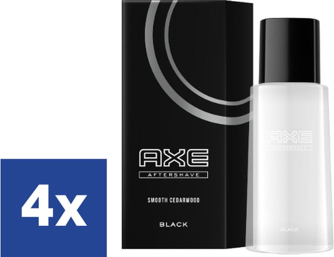 Axe Men Black Aftershave - 4 x 100 ml
