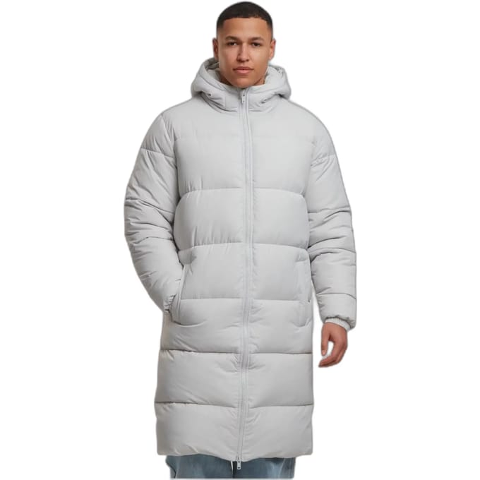 Urban Classics - Long Puffer winterjas - 4XL - Grijs
