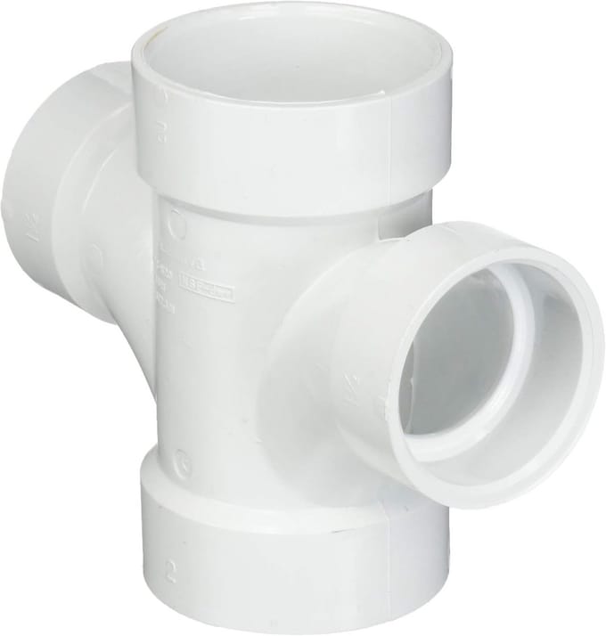 Verloopstuk voor Sanitair 2 inch naar 1 1/2 inch