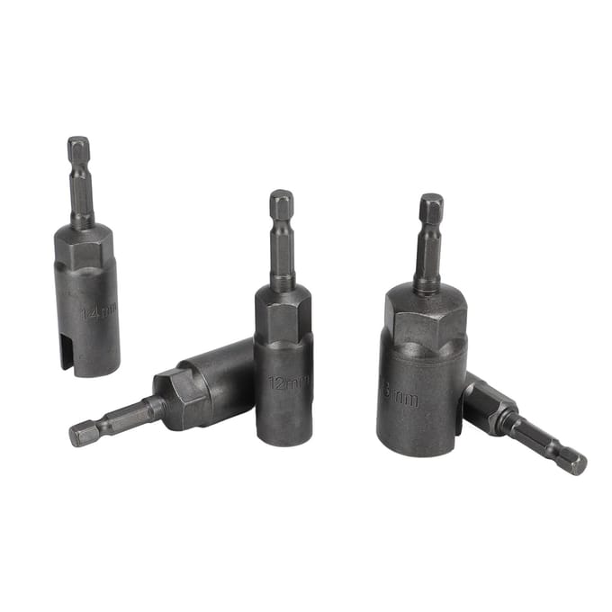5 Stuks 1 4inch Zeskant Schacht Power Vleugelmoer Driver Sleuf Vleugelmoer Boorhuls Sleutel voor Elektrische Handboormachine