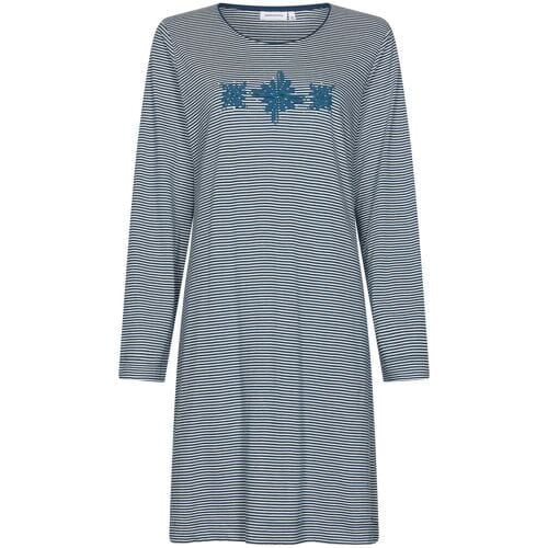 Pastunette - Blue Bloom - Nachthemd - Blauw - Bio Katoen - Maat 36