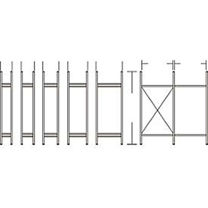 Stellingframe WR 3000, diepte 400 mm
