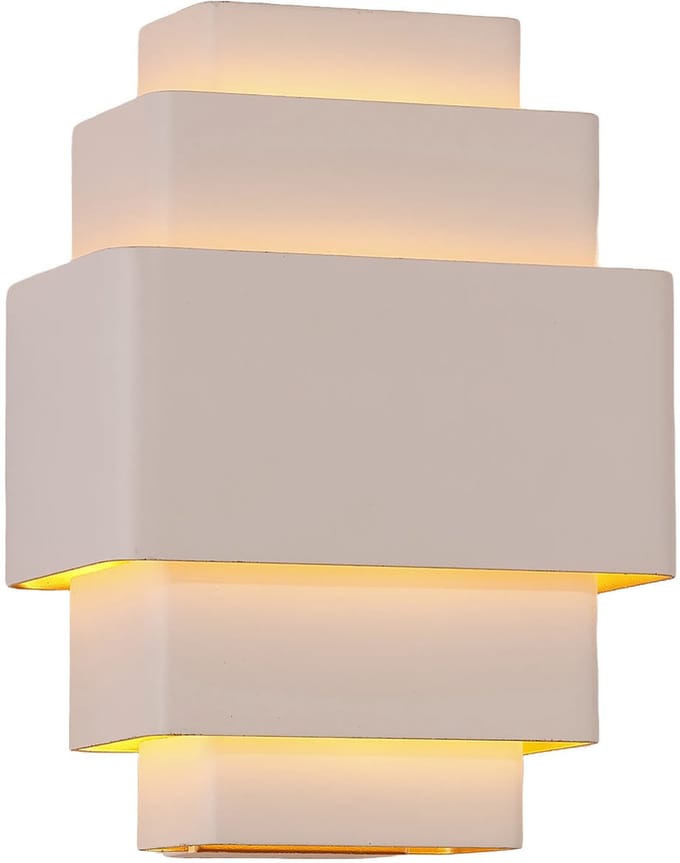Artdelight - Wandlamp Layers B 20 cm wit goud