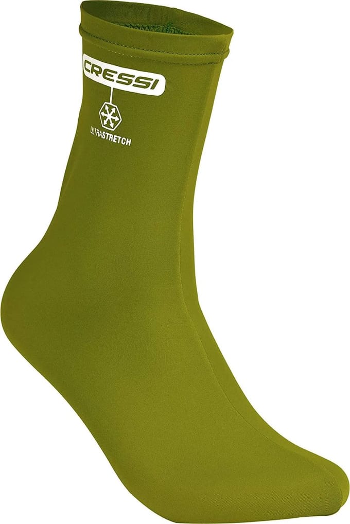 Cressi - Lycra - Duiksokken - Water Socks - Olijf Groen - Maat S/M