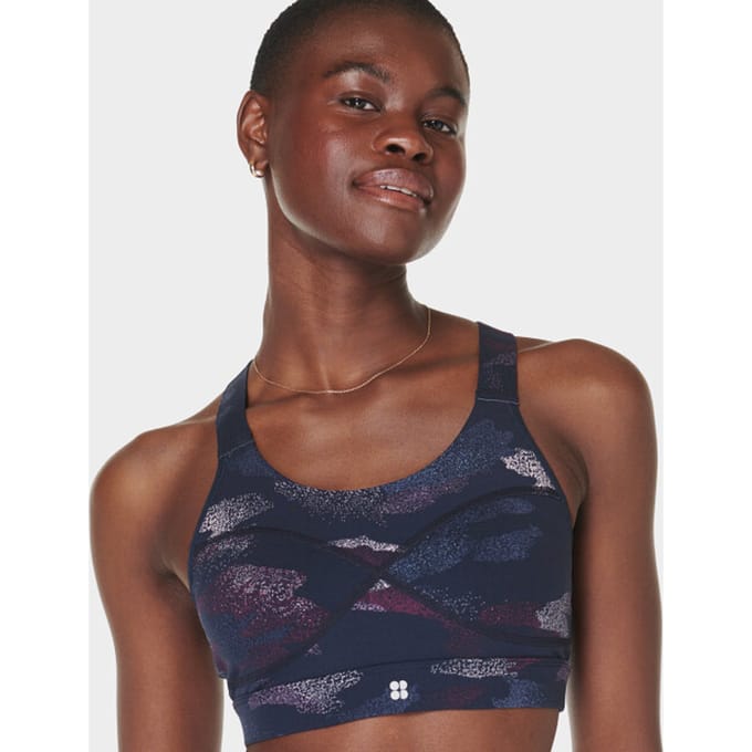 Sweaty Betty Power Medium Support Sports Bra BLAUW - Maat S