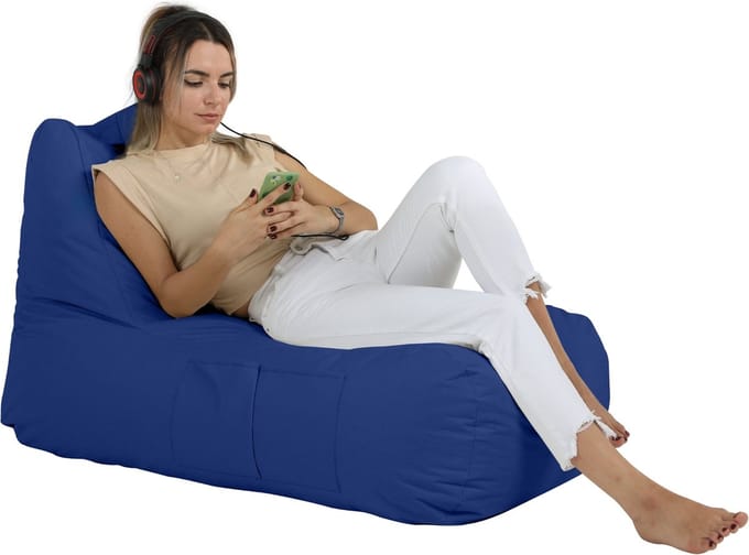 Xoft Living - Zitzak Lounge - Blauw - Volwassenen & Kinderen