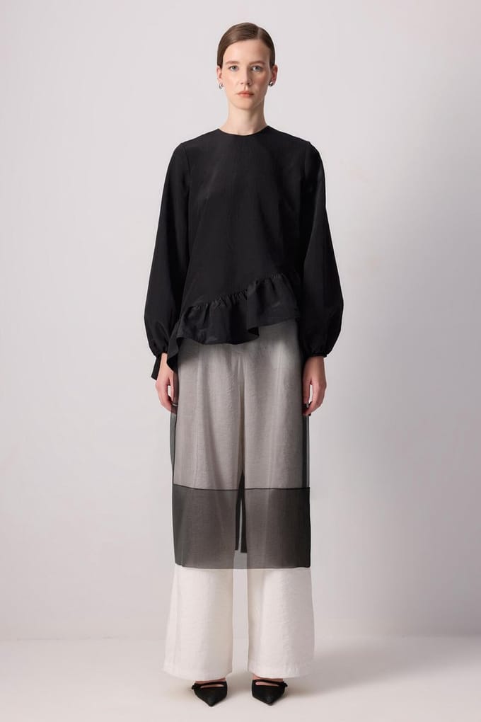 Touché Privé - Organza rok - Zwart - Dames