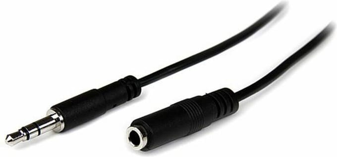 StarTech 2 m slanke 3,5 mm stereo-audioverlengkabel - M/F