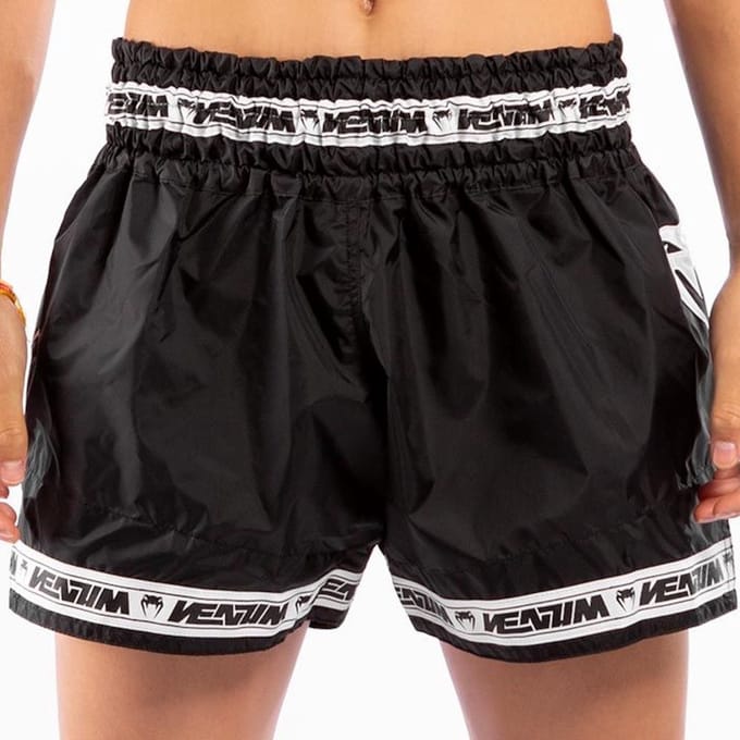 Venum PARACHUTE Muay Thai Kickboks Broekjes Zwart Wit - XS