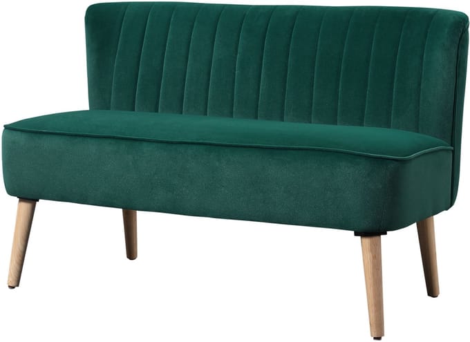 Homcom Loveseat-Polyester-117L x 56,5B x 77H cm-Donkergroen