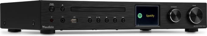 Audizio Bolzano Internetradio met DAB+ en FM - Met CD speler, Bluetooth en Spotify Connect - Zwart