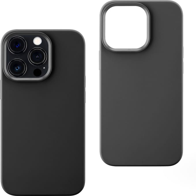 Cellularline Sensation Hoesje - Geschikt voor iPhone 16 Pro - Soft Touch & Microvezel Binnenkant - Zwart