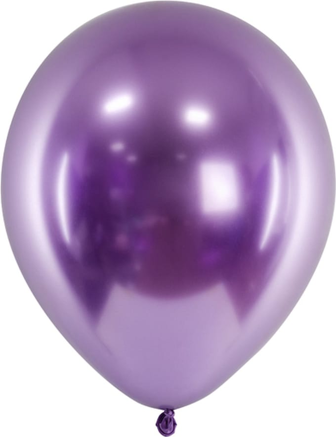 Ballonnen Rosé Goud Glossy Glanzend (10st)