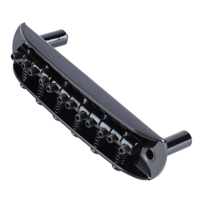 Chevalet de Guitare Électrique avec Cordier à Rouleaux et Sillets Transférant les Vibrations gray
