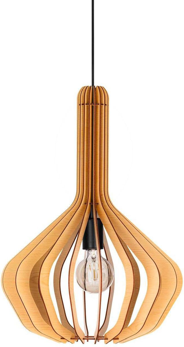 EGLO Velasco Hanglamp - E27 - Ø 38 cm - Ahorn/Zwart