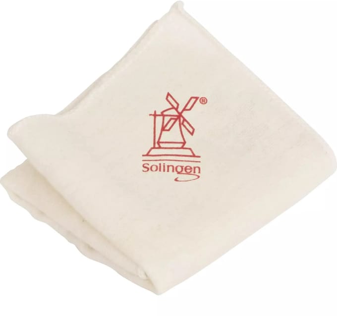 Robert Herder Onderhoudsdoek – Katoen – tbv Messen – 30x30 cm – Wit