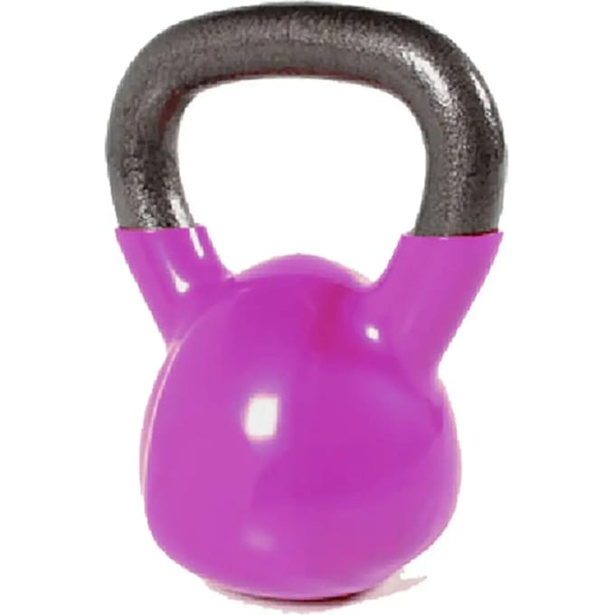 Olive Vynil 16kg Kettlebell Paars 16 kg