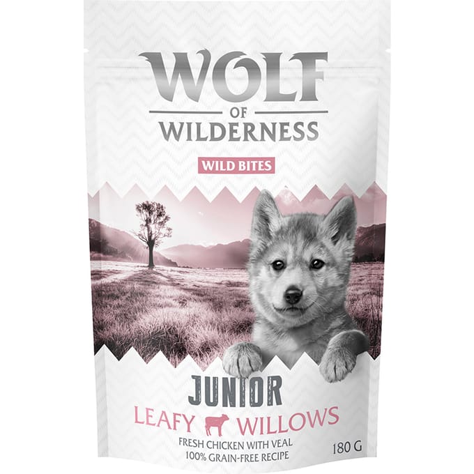 180g Wild Bites Junior Wolf of Wilderness Hondensnacks