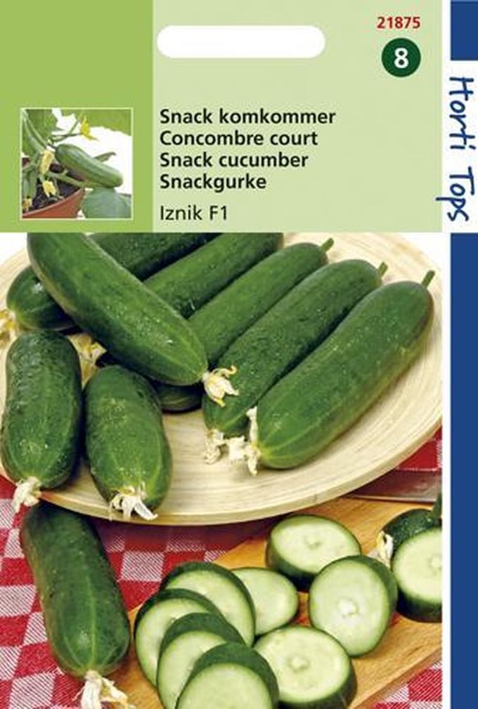 Hortitops Zaden - Snackkomkommer Iznik F1