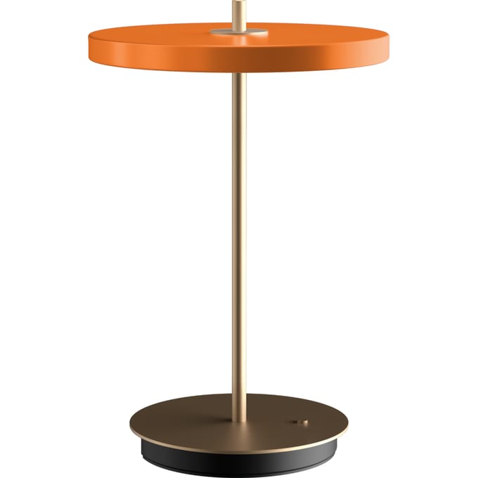 UMAGE LED tafellamp Asteria Move, oranje/messing 31 cm