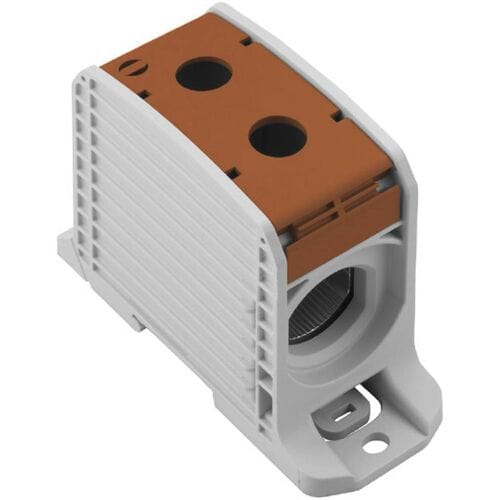Weidmüller 2502880000 Doorgangsklem 45 mm Schroeven Grijs, Bruin 1 stuk(s)