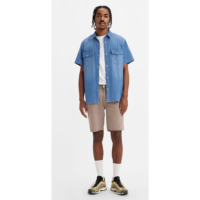 Levi's 501 Denim Short Khaki Taglia: W28L9 | Shorts di jeans Outlet | Uomo | Blu