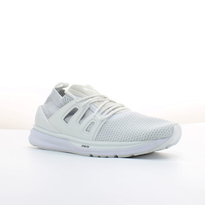 Puma B.O.G EvoKnit Wit Textiel Heren Veterschoenen 363669 02