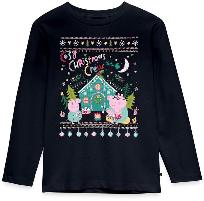 Peppa Pig En Familie Kerstvibes Premium T-Shirt Kinderen