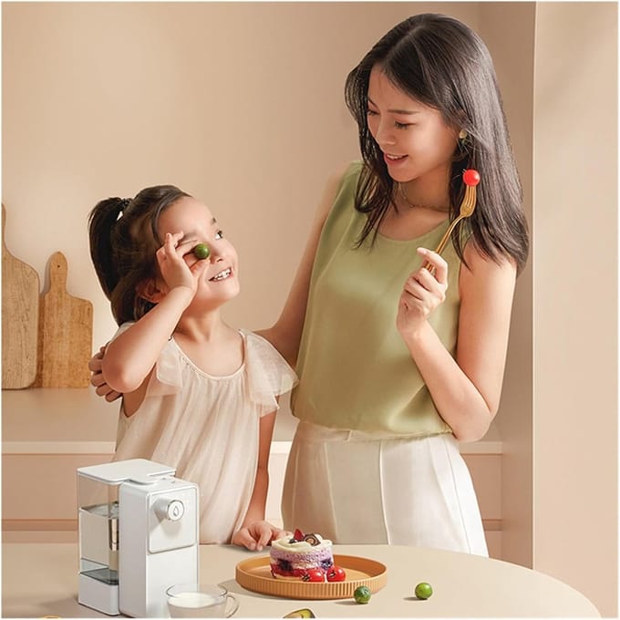 Heetwater Dispenser - Direct Warm Water - Snel Drankjes Maken - Precisie Temperatuurregeling - 1.3L Tank - Wit