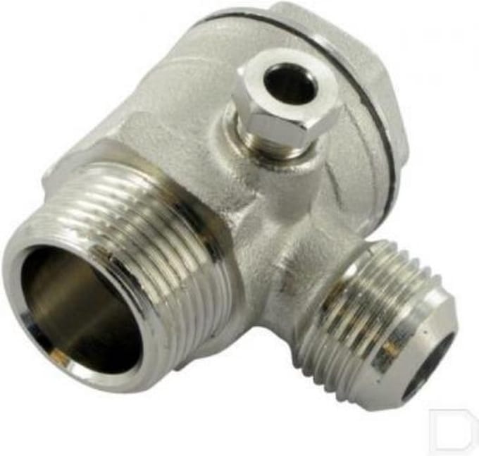 Terugslagklep - terugslagventiel voor compressor 1 x 1” buitendraad en 1 x 3/4” buitendraad