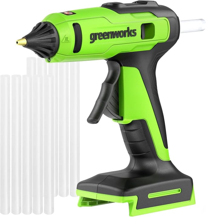 Draadloos lijmpistool - Heet lijmpistool - Zelf maken - Automatische uitschakeling - 24 Volt - Zwart