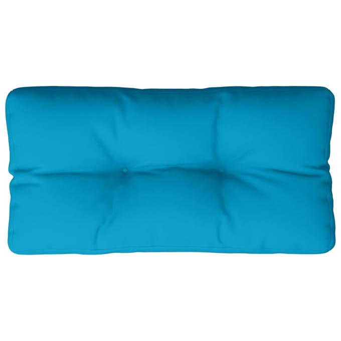 vidaXL - Palletkussen - 70x40x12 - cm - stof - lichtblauw