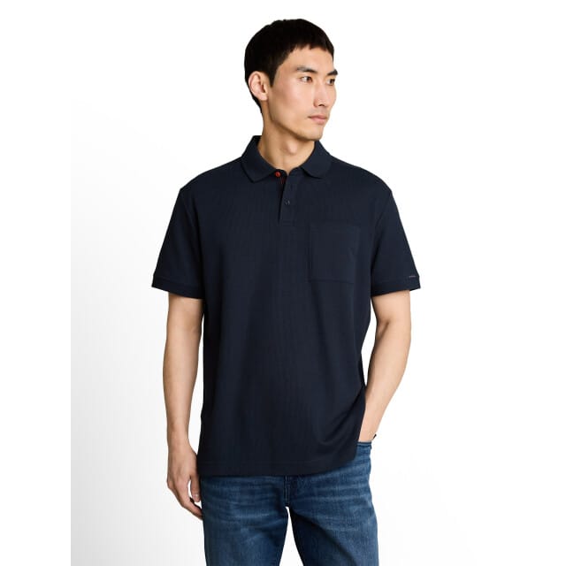 Tom Tailor - Heren polo - Maat L - Mannen - MARINE - katoen