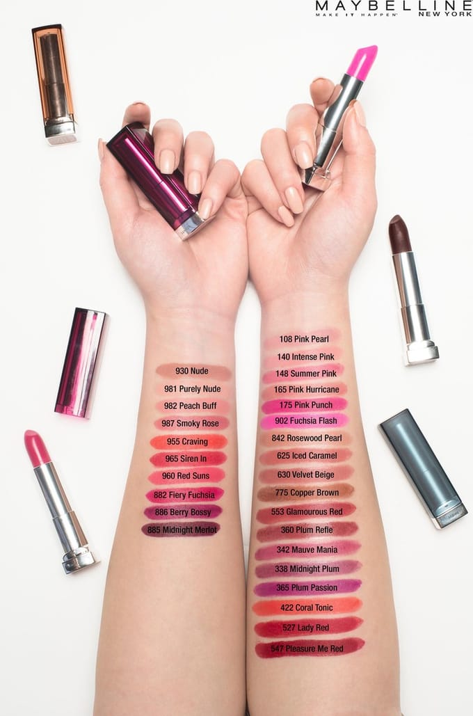 Maybelline Color Sensational Loaded Bolds Lippenstift - 885 Midnight Mer - Violet Mat