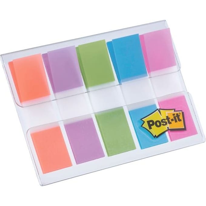 Post-it indexstroken Mini 683-5, turquoise, geel, roze, lila, lemon