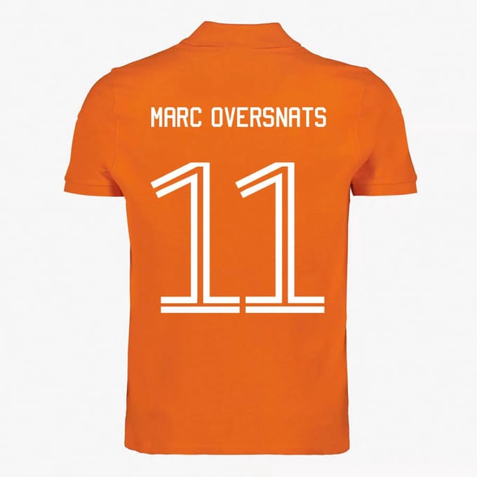 Oranje WK-EK Polo Shirt – Marc Oversnats M