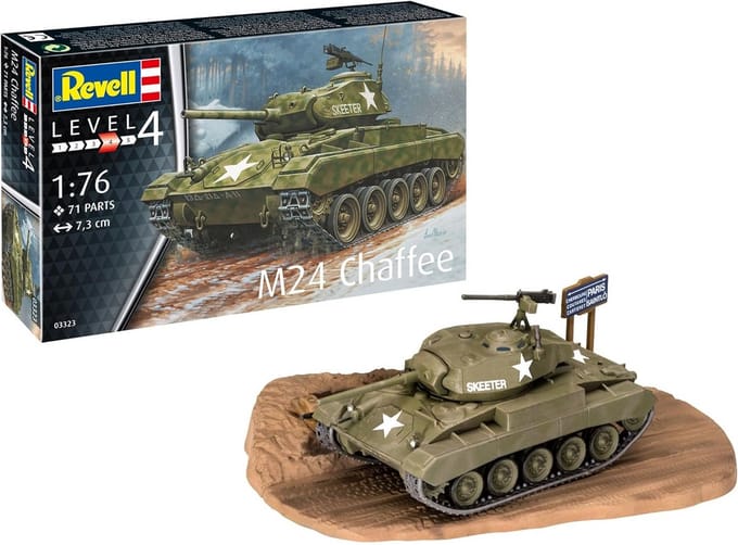 M24 Chaffee Modelbouwset 1:76 voor Gevorderden