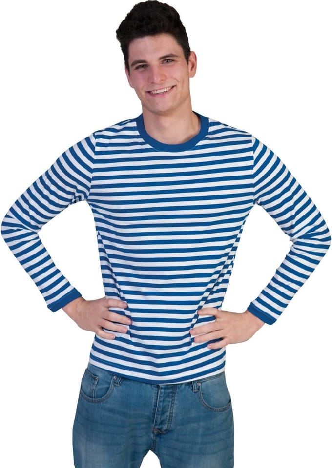 Rood/Wit gestreept shirt - Maat S
