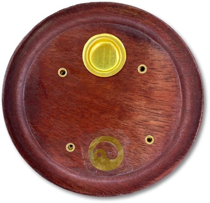 Kegel brander rond Yin Yang - wierook houder
