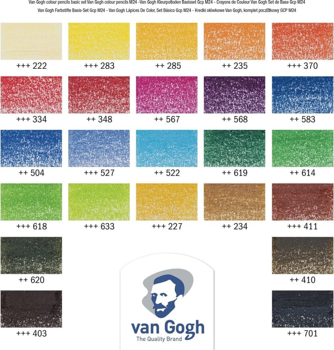 van Gogh Kleurpotloden basisset GCP M24