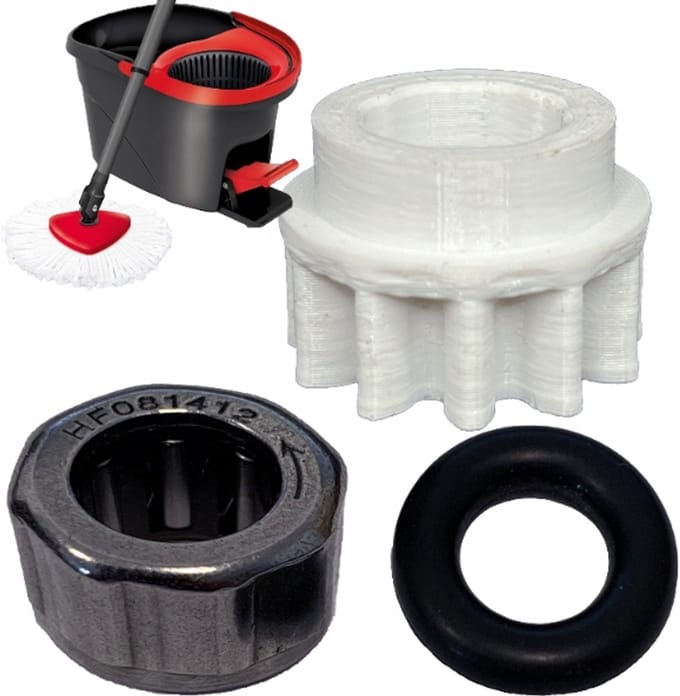 Reparatieset Vileda mop: Tandwiel, Lager, O-ring
