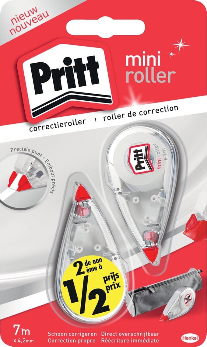 Correctietape pritt mini flex 4.2mmx7m 2st | 10 stuks