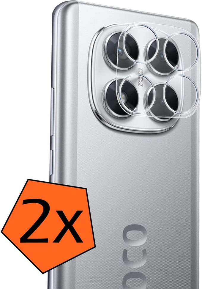 Camera Lens Protector - 2 Stuks - Geschikt voor Xiaomi Poco X7 - Camera Screenprotector - Gehard Glas - Beschermglas - Tempered Glass - Screen Protector