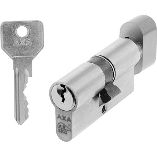 AXA Knop Veiligheidscilinder - Security - Cilinderslot - incl. 3 sleutels - SKG2 - Vernikkeld - 30/30 mm
