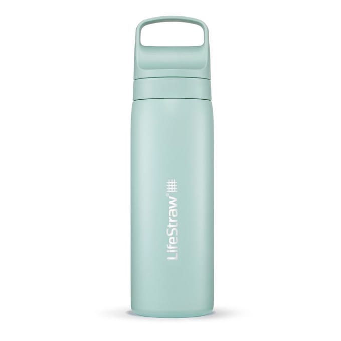 LifeStraw waterfilterfles Go 2.0 Seafoam RVS geïsoleerd 500 ml - Licht Groen