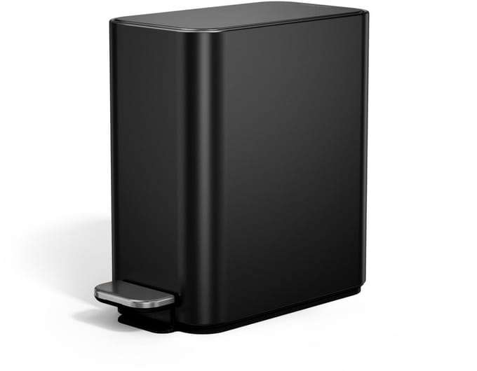 Simplehuman Slanke Pedaalemmer - 5 liter - Mat Zwart - roestvrij staal